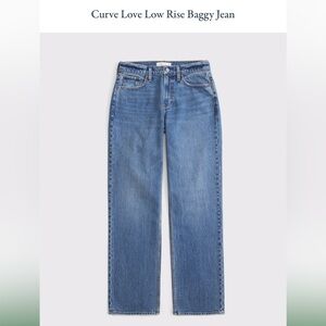 Abercrombie Curve Love Low Rise Baggy Jean